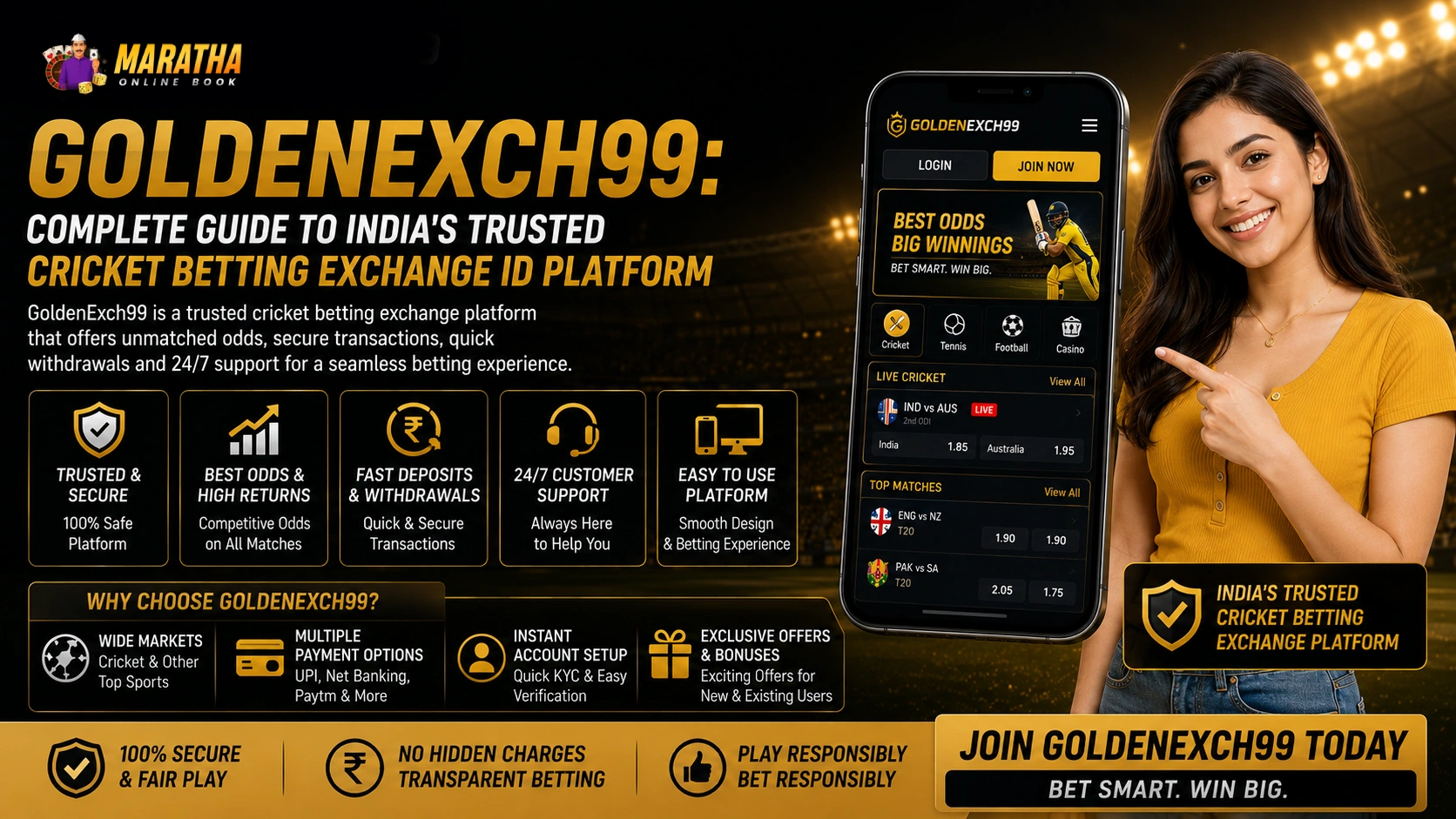 GoldenExch99: India's trusted betting platform